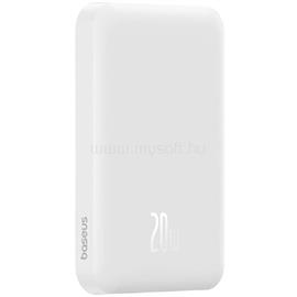 BASEUS P10064101223-00 MagPro Magnetic 5000mAh 20W MagSafe fehér powerbank P10064101223-00 small