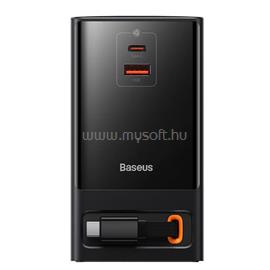 BASEUS PSLR000301 PowerCombo 65W fekete hálózati töltő és elosztó PSLR000301 small