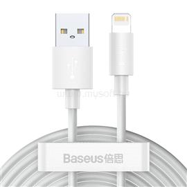 BASEUS Simple Wisdom USB-A - Lightning kábel 2db 1.5m (fehér) TZCALZJ-02 small
