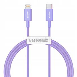 BASEUS Superior Series USB-C / Lightning gyorstöltő kábel PD 20W 1m (lila) CAYS001505 small