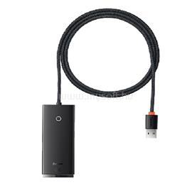 BASEUS WKQX030001 Lite 4 portos USB-A HUB adapter (USB-A > USB 3.0*4-re) 25cm (fekete) BAS606183 small