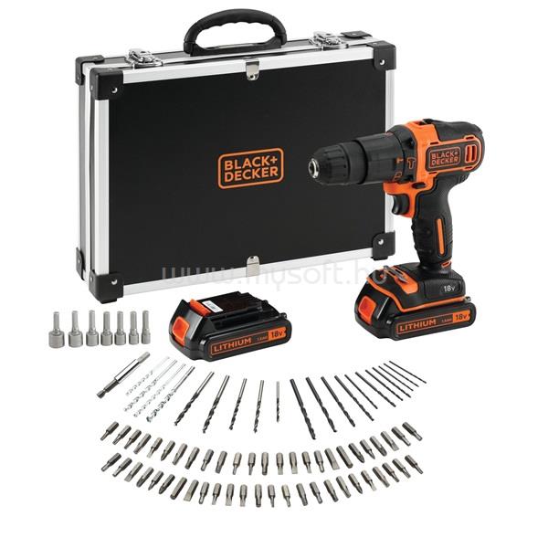 BLACK AND DECKER Black&Decker BDCHD18BAFC 2 akkuval akkus ütvefúró-csavarozó