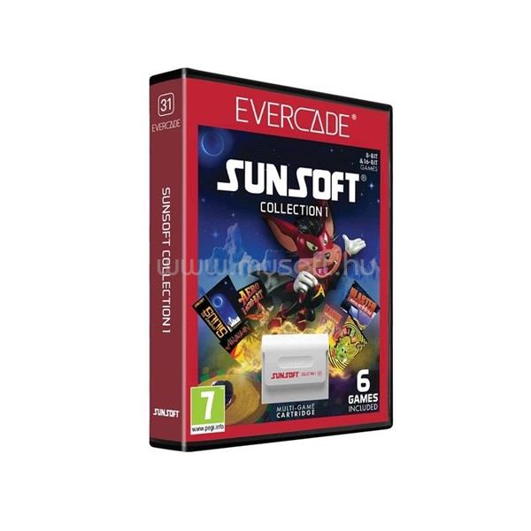 BLAZE ENTERTAINMENT Evercade #31 Sunsoft Collection 1 6in1 Retro Multi Game játékszoftver csomag