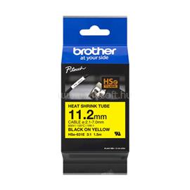 BROTHER szalag HSE-631E, Sárga alapon fekete, Zsugorcső, 11,2mm, 1,5m HSE631E small