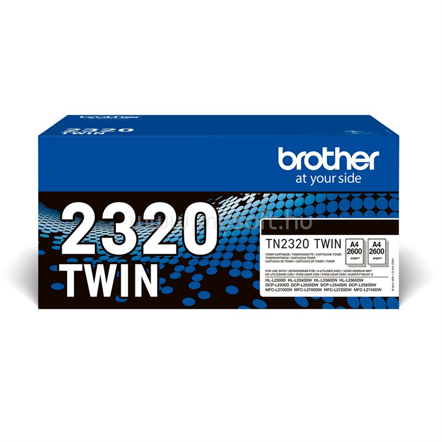 BROTHER Toner TN-2320WIN Fekete (2x 2600 oldal)