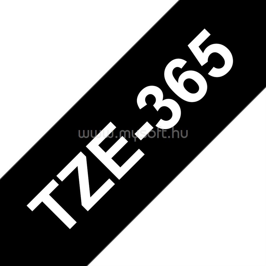 BROTHER TZe-365 fekete alapon fehér szalag 36mm széles (8m)