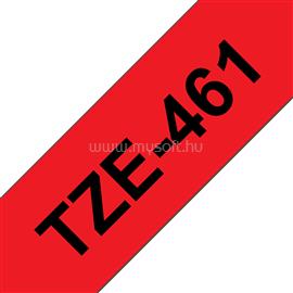 BROTHER TZe-461 Piros alapon fekete laminált szalag 36 mm széles (8m) TZE461 small