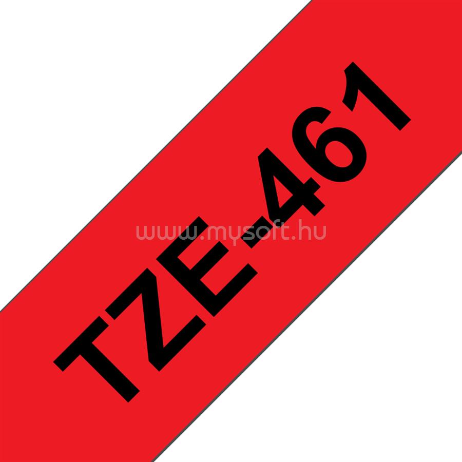 BROTHER TZe-461 Piros alapon fekete laminált szalag 36 mm széles (8m)