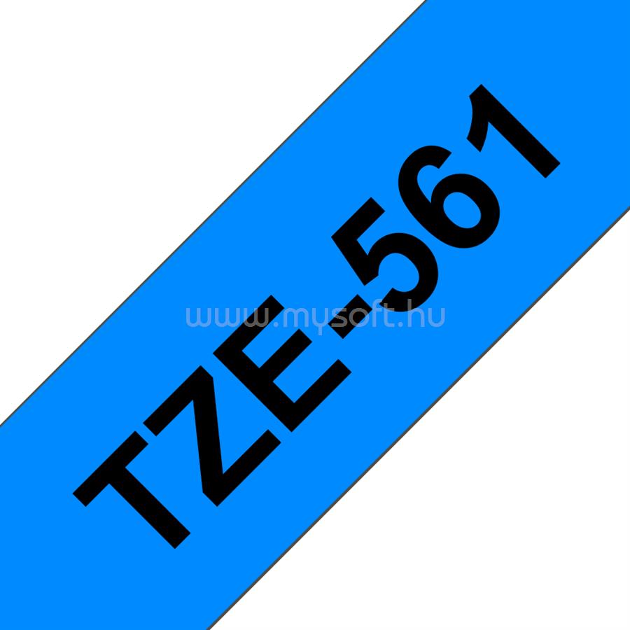 BROTHER TZe-561 Kék alapon fekete laminált szalag 36 mm széles (8m)