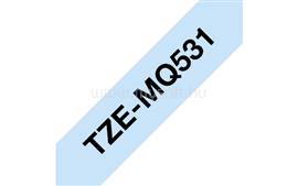 BROTHER TZe-MQ531 Pasztellkék alapon fekete szalagkazetta 12mm széles (4m) TZEMQ531 small