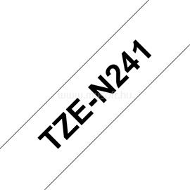 BROTHER TZe-N241 Fehér alapon fekete nem laminált szalag 18mm széles (8m) TZEN241 small