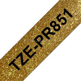 BROTHER TZe-PR851 Arany alapon fekete szalag 24 mm széles (8m) TZePR851 small