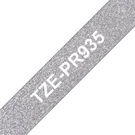 BROTHER TZe-PR935 Ezüst alapon fehér színű szalag 12 mm széles (8m) TZePR935 small
