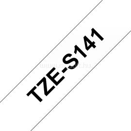 BROTHER TZe-S141 Átlátszó alapon fekete szalag 18mm széles (8m) TZES141 small