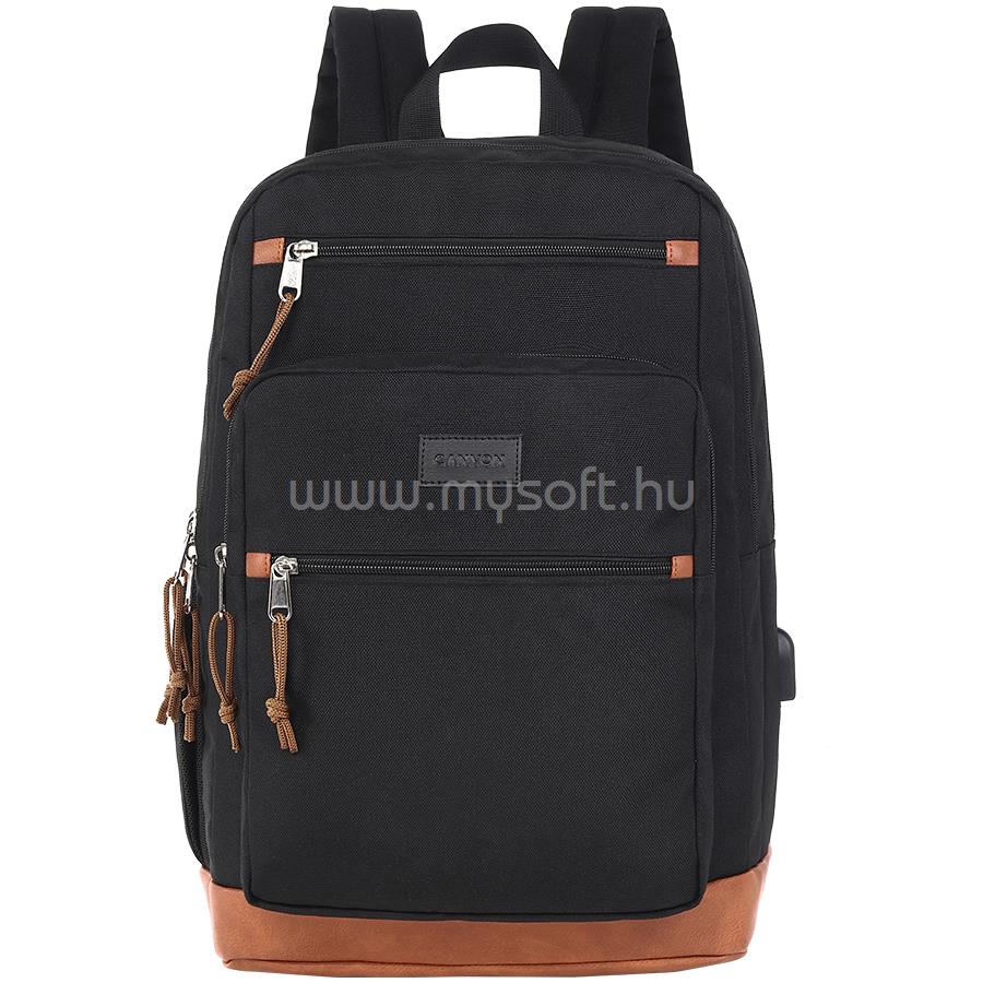 CANYON BPS-5 Notebook hátizsák15.6" (Fekete)