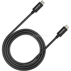 CANYON UC-44, cable, U4-CC-5A1M-E, USB4 TYPE-C to TYPE-C cable assembly 40G 1m 5A 240W(ERP) with E-MARK, CE, ROHS, black CNS-USBC44B small