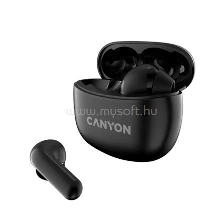 CANYON TWS-5 True Wireless vízálló fülhallgató headset (fekete)