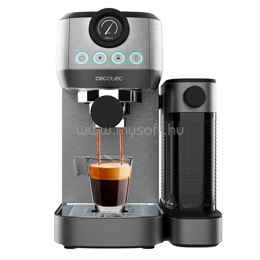 CECOTEC Power Espresso 20 Steel Pro Latte Semiautomatic Coffee Machine - karos presszó kávéfőző