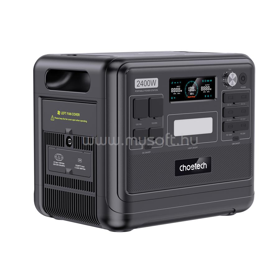 CHOETECH 2400W, bidirectional, PowerStation