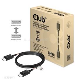 CLUB3D DisplayPort 2.1 Bi-Directional VESA DP80 Certified Cable 4K120Hz, 8K60Hz or 10K30Hz M/M 1.2m CAC-1091 small