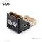 CLUB3D ADA DisplayPort Male to DisplayPort 1.4 Female 90 Degree Angled Adapter 4K120Hz M/F CAC-1008 small