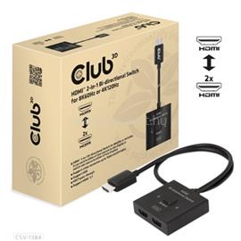 CLUB3D HDMI 2-in-1 Bi-directional Switch for 8K60Hz or 4K120Hz CSV-1384 small