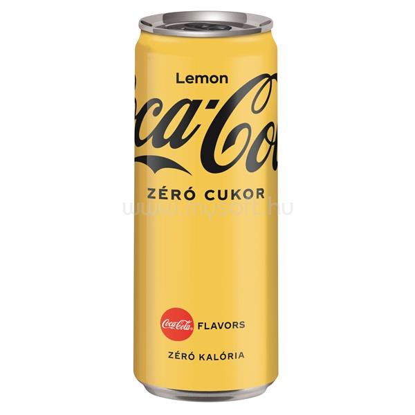 COCA COLA Coca-Cola Zero Lemon 0,33l DRS egyutas visszaváltási díjas dobozos üdítőital
