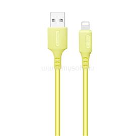 COLORWAY Kábel, USB - Apple Lightning (soft silicone) 2.4A 1m sárga (CW-CBUL043-Y) CW-CBUL043-Y small