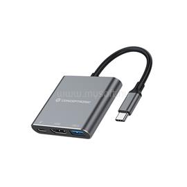 CONCEPTRONIC DONN18G 3-in-1 USB 3.2 Gen 1 Docking Station, HDMI, USB 3.0, 100W USB PD DONN18G small