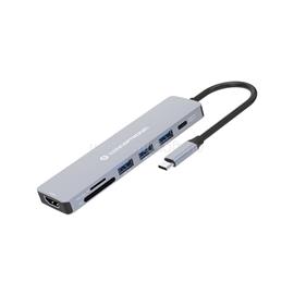 CONCEPTRONIC DONN18G notebook dokkoló (USB-C to HDMI/USB-C PD/USB 3.0/SD/TF) DONN19G small