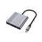 CONCEPTRONIC Notebook Dokkoló - DONN13G (Bemenet: USB-C, Kimenet: 2xHDMI+USB-C PD:100W+USB-A, ezüst) DONN13G small