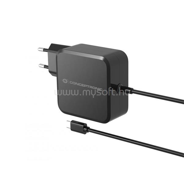 CONCEPTRONIC OZUL05BE univerzális töltő adapter (USB-C, 100W, 3,3-21V, fekete, 1,8m)