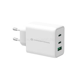 CONCEPTRONIC telefon töltő adapter - ALTHEA12W (2xUSB-C+USB-A, 65W, fehér) ALTHEA12W small