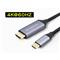 CONCEPTRONIC USB-C to HDMI kábel, 4K/60Hz, harisnyázott, fekete, 2m ABBY10G small