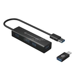 CONCEPTRONIC USB Hub - HUBBIES06B (4 Port, USB3.0, fekete) HUBBIES06B small