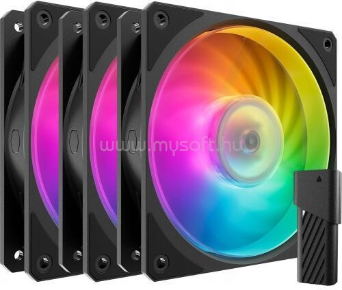 COOLER MASTER Mobius 120P ARGB 3-Pack Fan Kit 12cm ház hűtő ventilátor