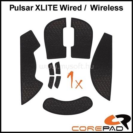 COREPAD Mouse Rubber Sticker #720 - Pulsar Xlite Wired/ Wireless gaming Soft Grips fekete