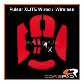 COREPAD Mouse Rubber Sticker #722 - Pulsar Xlite Wired/ Wireless gaming Soft Grips piros CG72200 small