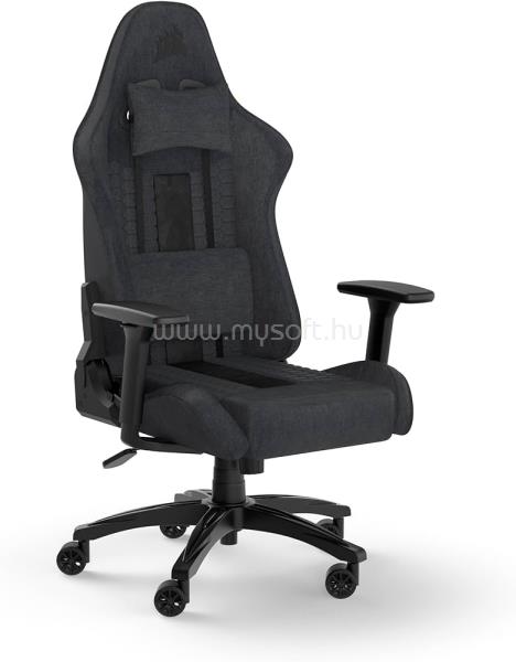 CORSAIR TC100 RELAXED gamer szék, szövet (szürke-fekete)