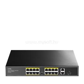 CUDY FS1018PS1 Switch 16x100Mbps (16xPOE+) + 2x1000Mbps Uplink + 1xSFP port, Fémházas Asztali/Rackes FS1018PS1 small