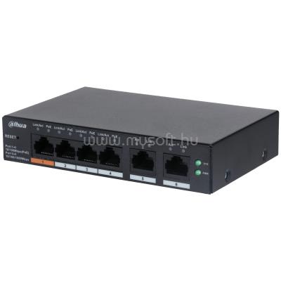 DAHUA PoE switch - CS4006-4ET-60 (Cloud Menedzsment; 4x100Mbps PoE; + 2x 100Mbps uplink, 65W)