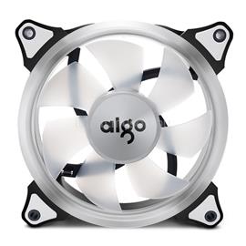 DARKFLASH AIGO HALO RING WHITE 12cm ház hűtő ventilátor (20-32dB, max. 64m3/h, 3pin csatlakozó) AIGO_HALO_RING_WHITE small