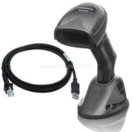 DATALOGIC Gryphon I GD4520, Kit, 2D Mpixel Imager, USB-only, Black (Kit includes Scanner, All in One Permanent Base and USB Cable 90A052258) GD4520-BKK1B small