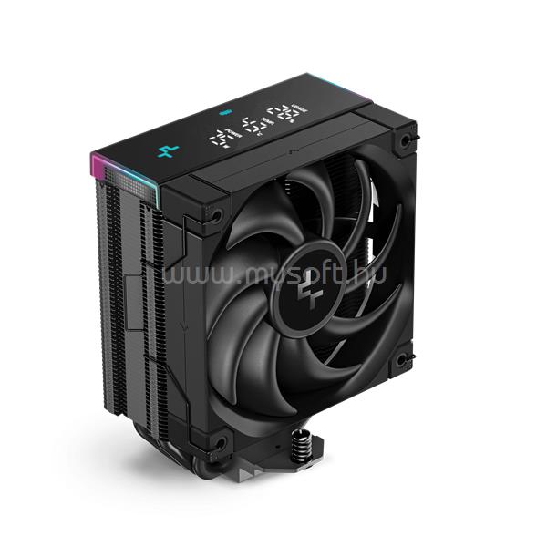 DEEPCOOL AK400 DIGITAL PRO CPU hűtő (25 dB; max, 103,45 m3/h; 4pin csatlakozó, 4 db heatpipe, 12cm, PWM)