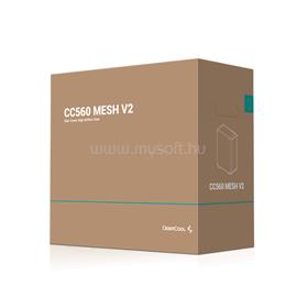 DEEPCOOL CC560 MESH V2 fekete (táp nélküli) ablakos ATX ház DEEPCOOL_CC560_MESH_V2 small