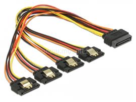 DELOCK 15 pin-es SATA kábel > 15 pin-es SATA tápcsatlakozó kimeneti 4 x egyenes 30 cm DL60157 small