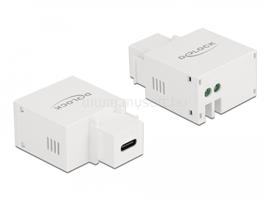 DELOCK 2,1 A-s, fehér, USB Type-C  töltő portos Keystone modul DL87792 small