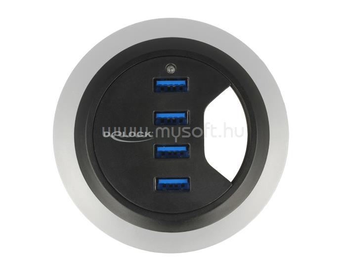 DELOCK 4 porttal rendelkező asztali USB 3.0 elosztó