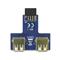 DELOCK 41824 USB 9tűs 2,54mm anya > 2xUSB 2.0 anya header adapter DL41824 small