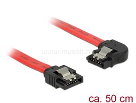 DELOCK 6 Gb/s sebességet biztosító SATA-kábel egyenes csatlakozódugóval > balra néző SATA-csatlakozó DL83964 small